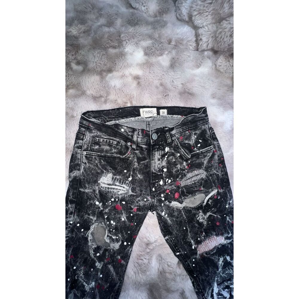 Big Men's FWRD DENIM CO. Awol Denim Jeans distressed 90s, 30 X32, Unisex - Picture 3 of 12